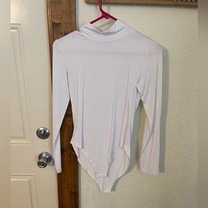 White Turtleneck Bodysuit